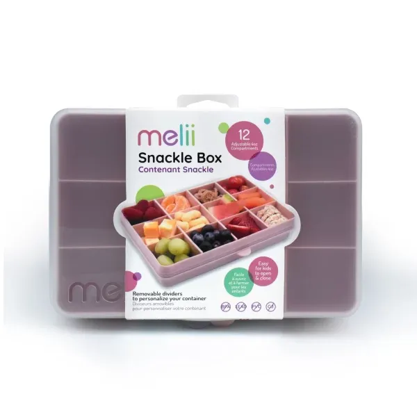 Caja contenedora para snacks color rosado, Melii Melii - babytuto.com