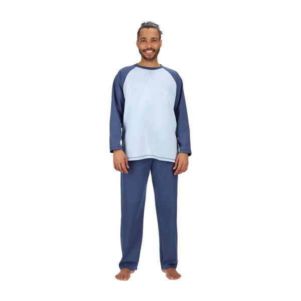 Pijama de algodón color azul, Mota Mota - babytuto.com