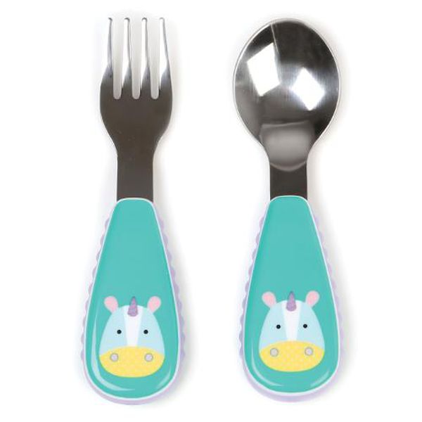 Set de cuchara y tenedor diseño unicornio, Skip Hop  Skip Hop - babytuto.com