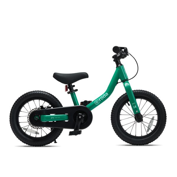Pack bicicleta por series aro 14 verde + kit pedales, Roda  Roda - babytuto.com