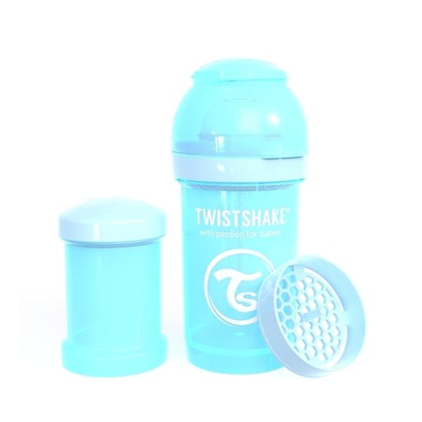 Mamadera Anti-Cólico 180 ml  Azul Pastel Twistshake Twistshake - babytuto.com