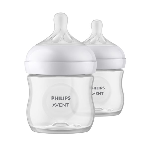 Set de 2 mamaderas de plástico natural response, 125 ml, Philips AVENT Philips AVENT - babytuto.com