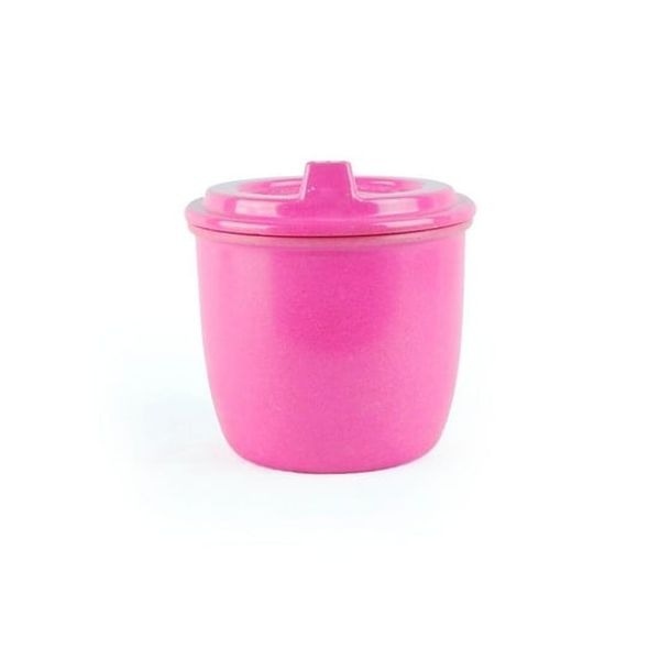Vaso biodegradable con boquilla 296 ml,  rosado, EcoSouLife EcoSouLife - babytuto.com