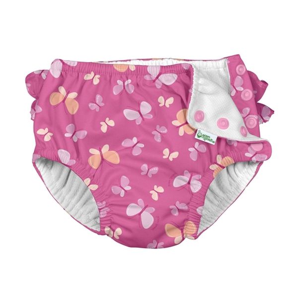 Traje de baño con pañal incorporado zunga rosado mariposa talla 12 meses, Iplay Iplay - babytuto.com