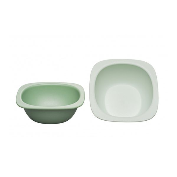 Pack 2 bowls green de materias primas renovables, color verde, Nip NIP - babytuto.com