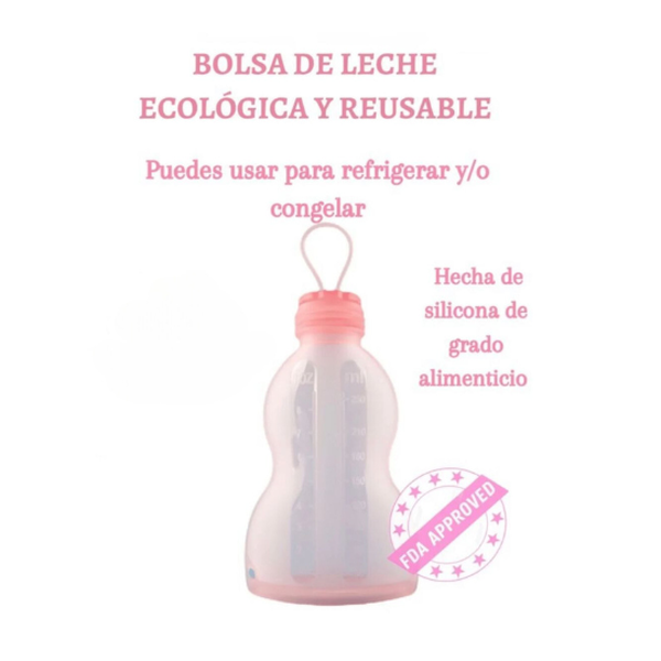 Pack 3 botellas de silicona reutilizables, color rosado, Spazio Bambini  Spazio Bambini - babytuto.com