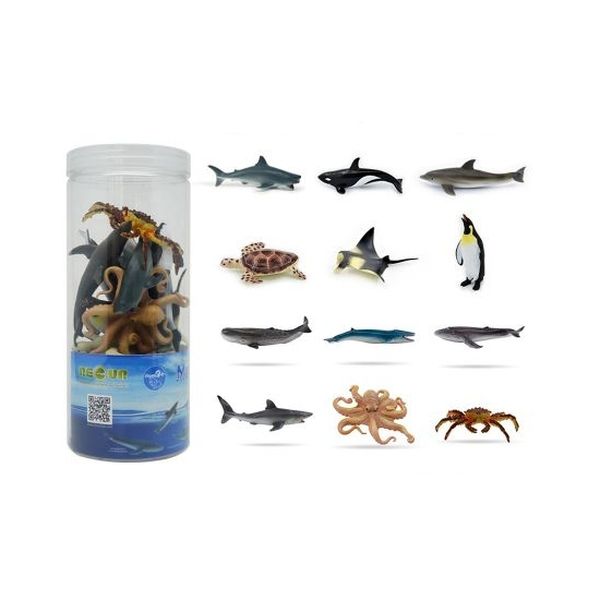 Set de figuras de animales del mar 12 piezas, Recur Recur - babytuto.com