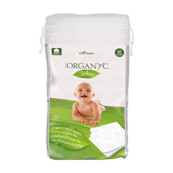 Toallas algodón para bebé, 60 unidades, Organyc Organyc - babytuto.com