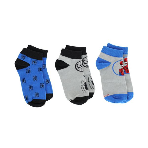 Pack de 3 calcetines, diseño spiderman, colro gris, Caffarena  Caffarena - babytuto.com