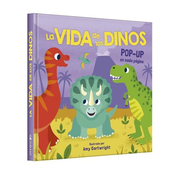 Libro infantil La vida de los dinos POP-UP Latinbooks Latinbooks - babytuto.com