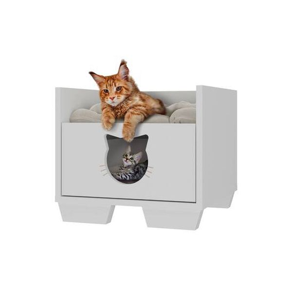 Cama para gatitos petscool con cajón color blanco, Bedesign Bedesign  - babytuto.com