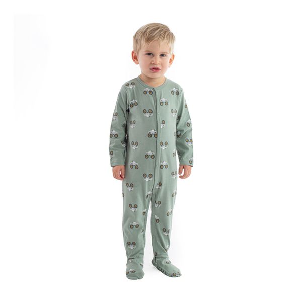 Pijama manga larga, color verde, Mota  Mota - babytuto.com