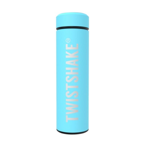 Botella térmica 420 ml acero inoxidable azul pastel Twistshake Twistshake - babytuto.com