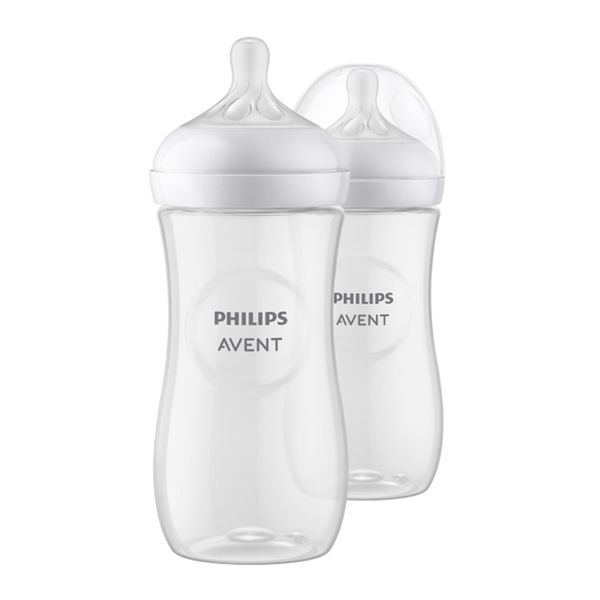 Set de 2 mamaderas de plástico natural response, 330 ml, Philips AVENT  Philips AVENT - babytuto.com