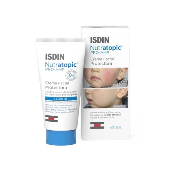 Crema facial piel atópica nutratopic Pro-AMP 50 ml, ISDIN ISDIN - babytuto.com