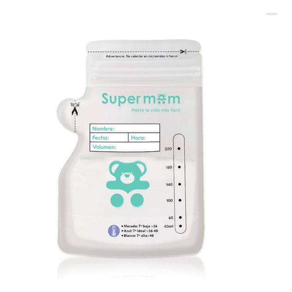 Bolsa de almacenamiento de leche materna, Supermom Supermom - babytuto.com