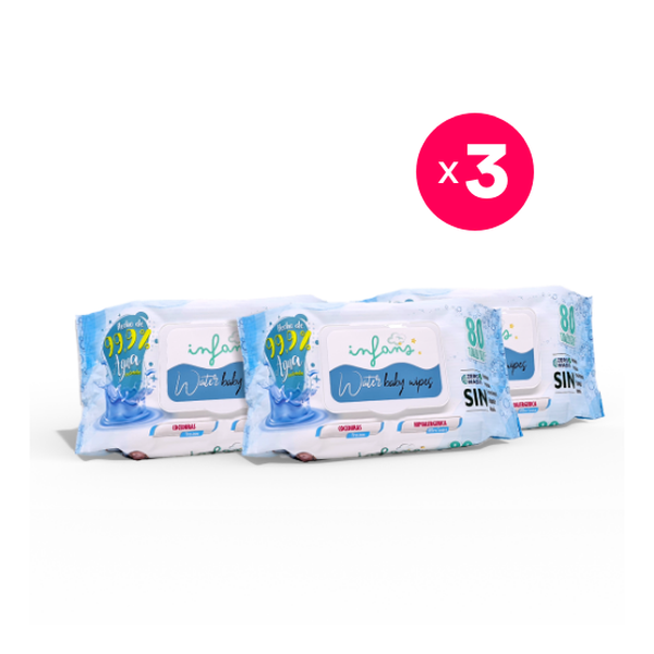 Caja 24 paquetes de Toallitas Húmedas Aqua Baby 60 unidades –