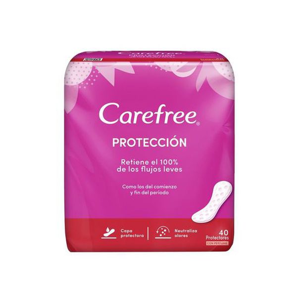 Protectores diarios con perfume, 40 unidades, Carefree Carefree - babytuto.com