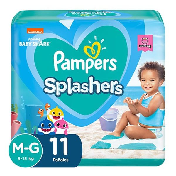 Pañales Desechables Splashers Para Nadar, Talla M-G, 11 un, Pampers Pampers - babytuto.com