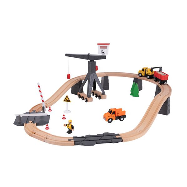 Pista de trenes de madera, Tooky Toy Tooky Toy - babytuto.com