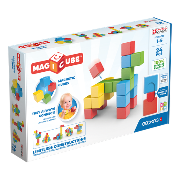 Cubos magnéticos magicube, 24 piezas, Geomag  Geomag - babytuto.com