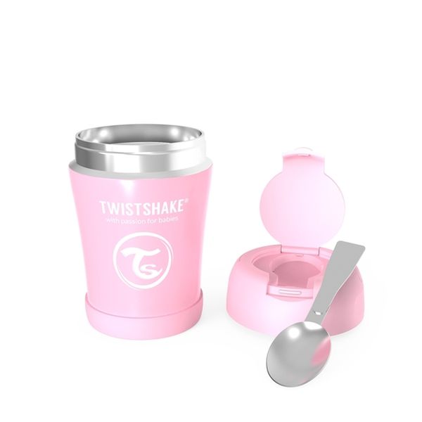 Termo para comida Twistshake rosado pastel Twistshake - babytuto.com