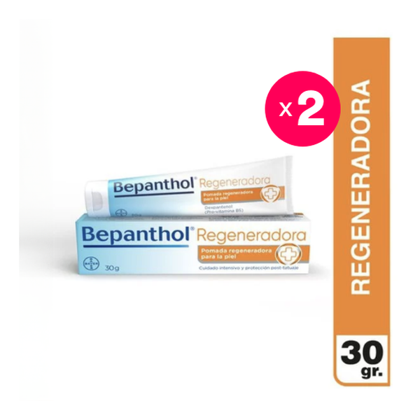 Pack 2 crema regeneradora para la piel, 30 gr c/u, Bepanthol Bepanthol - babytuto.com