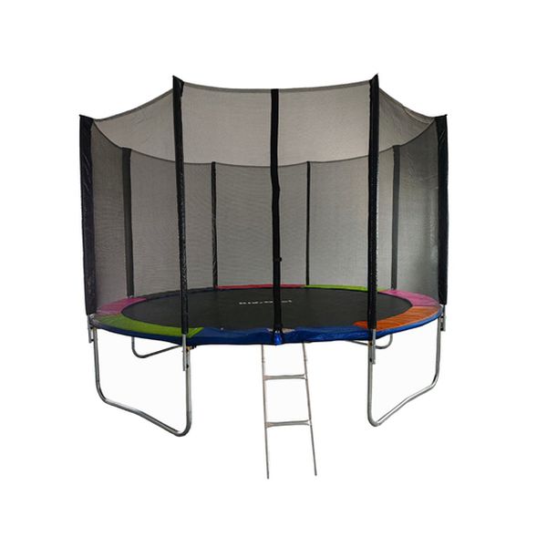Cama elástica con escalera rainbow 3.66 mts, Kidscool  Kidscool - babytuto.com