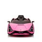 Lamborghini sian a batería color rosado  Kidscool - babytuto.com
