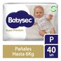 Pañales desechables super premium Babysec Talla: P (hasta 6 kg) 40 uds BabySec - babytuto.com