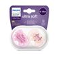 Chupetes ultra soft rosa flor ardilla 6 a 18 meses, Avent Philips AVENT - babytuto.com
