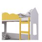 Camarote montessori diseño cloud, color gris con amarillo, Kidscool  Kidscool - babytuto.com