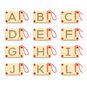 Set de tarjetas educativas aprende a escribir letras mayúsculas, Viga  Viga - babytuto.com