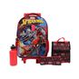 Set escolar mochila con ruedas + lonchera + estuche + botella de agua, Spiderman Spider-Man - babytuto.com