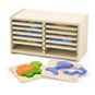 Set de puzzles con relieve con estante de almacenamiento, Viga  Viga - babytuto.com