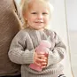 Mamadera de vidrio con bombilla, 240 ml, color rosado,  Everyday Baby Everyday Baby  - babytuto.com