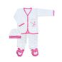 Conjunto de 3 piezas baby rose, color blanco, Moonwear  Moonwear - babytuto.com