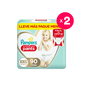 Pack 2 pañales desechables pants ajuste total, talla XXG, 90 uds c/u, Pampers Pampers - babytuto.com