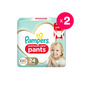 Pack de 2 pañales desechables tipo pants, talla XXG. 24 uds c/u, Pampers Pampers - babytuto.com