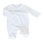 Enterito bordado algodón pima ariel, color blanco y gris, WAWABABY WAWABABY - babytuto.com