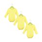 Set de 3 bodies lisos color amarillo, Pumucki Pumucki - babytuto.com