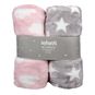 Pack 2 mantas color gris y rosado, INFANTI  INFANTI - babytuto.com