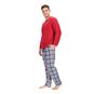 Pijama de micropolar largo color rojo, Caffarena Caffarena - babytuto.com