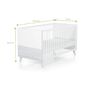 Cuna cama mette, color blanco con madera, Geuther Geuther - babytuto.com