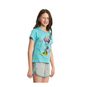 Pijama de algodón, diseño minnie, color calipso, Caffarena  Caffarena - babytuto.com