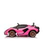 Lamborghini sian a batería color rosado  Kidscool - babytuto.com