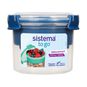 Contenedor hermético breakfast to go azul, 530 ml, Sistema  Sistema - babytuto.com