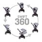 Coche travel system 360 swift gris, Bebesit Bebesit - babytuto.com