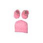 Mi primer set gorrito y zapatito, color rosado, Babymink Baby Mink - babytuto.com