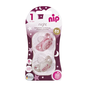  Chupete night silicona planeta/oso rosa-blanco 0-6 meses Nip NIP - babytuto.com